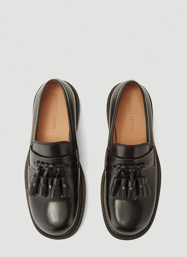 Tassel Leather Loafers Bottega Veneta Tassel Leather Loafers Black bov0142018