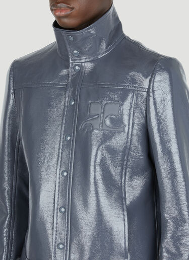 アイコニックビニールジャケット Courrèges アイコニックビニールジャケット グレー cou0154002