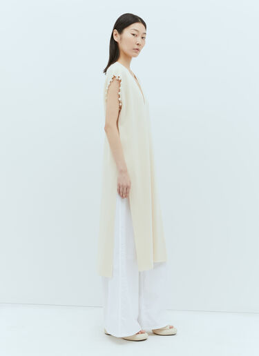 Max Mara Knitted Midi Dress Cream max0256007