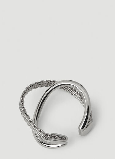 Räthel & Wolf Edward Double Hoop Earcuff Silver rtw0346005