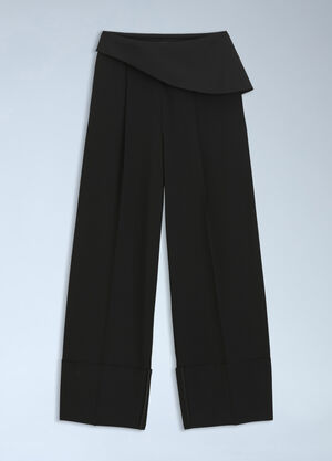 HUGO x entire studios Asymmetric Waist Tailored Trousers Black hgb0266002