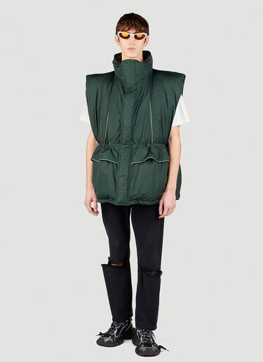 Balenciaga Wrap Gilet Green bal0153005