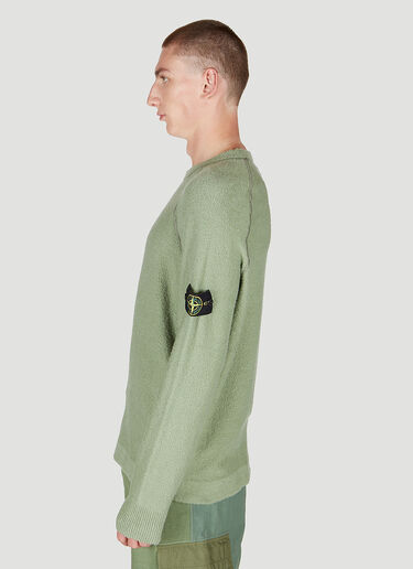 Stone Island Compass Patch Sweater Green sto0152047