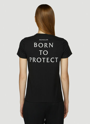 Moncler Born To Protect T-Shirt Black mon0247048