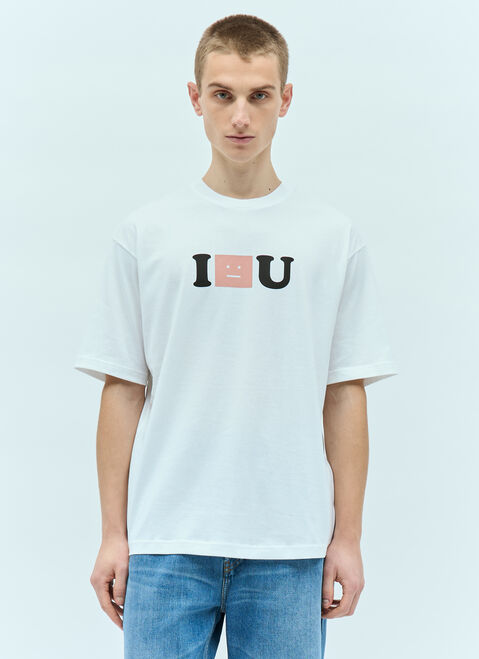 Miu Miu Face Logo T-Shirt Beige miu0155005