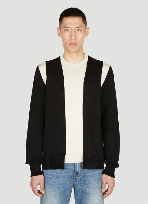 Alexander McQueen Colour Block Sweater Black amq0150028