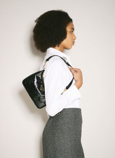 Prada Re-Edition Naplak Patent Leather Mini Bag Black pra0259008