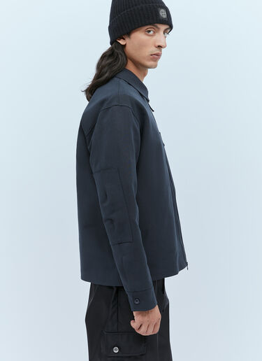 Stone Island Ghost Compass Patch Overshirt Navy sto0154037