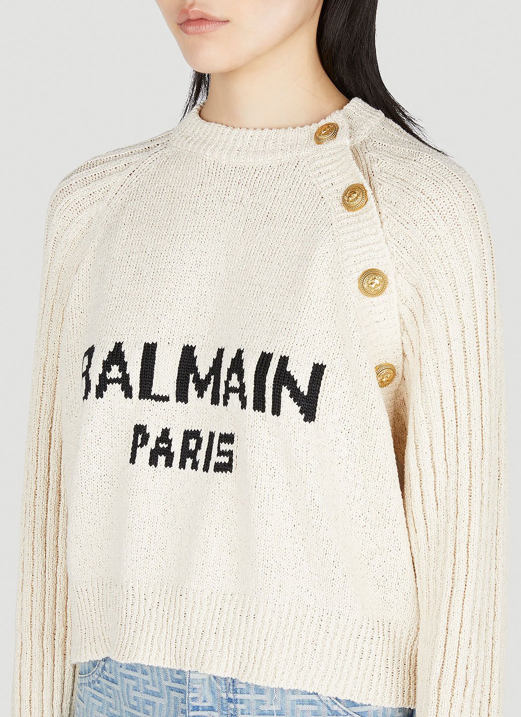 Balmain knit sweater deals