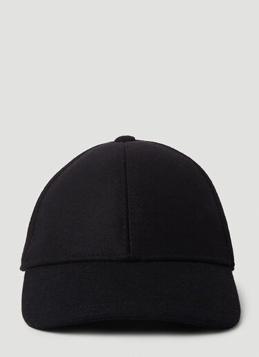 Saint Laurent 모노그램 베이스볼 캡 Black sla0249259