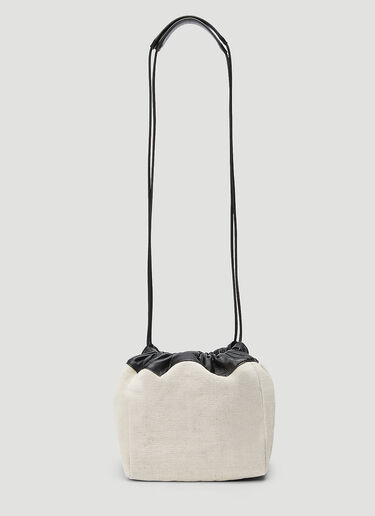 Jil Sander Drawstring Small Shoulder Bag White jil0243036