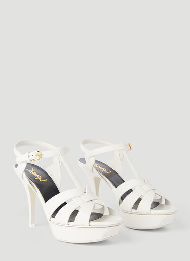 Saint Laurent Tribute Heeled Sandals White sla0243128