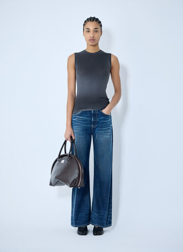 Acne Studios 徽标贴饰背心上衣 黑色 acn0259028