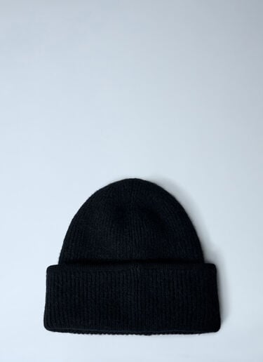 Logo Motif Beanie Hat Jacquemus Logo Motif Beanie Hat Black jac0162018