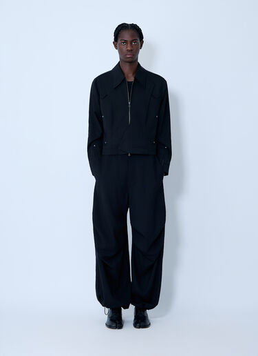 Kiko Kostadinov Kraner Cropped Jacket Black kko0162005