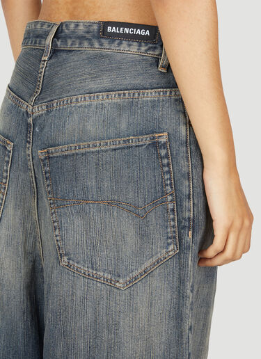 Balenciaga Low Rise Baggy Jeans Blue bal0253025