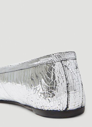 Maison Margiela Tabi Broken Mirror Ballerina Shoes Silver mla0253035
