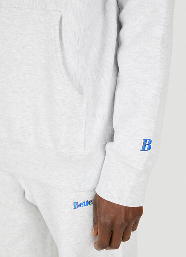 Better Gift Shop Embroidered Hooded Sweatshirt Grey bfs0148005
