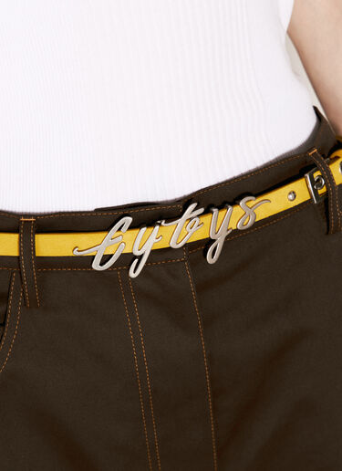 Eytys Logo Hardware Belt Yellow eyt0356019