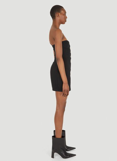 Saint Laurent 抹胸牛仔迷你连衣裙 黑 sla0247035