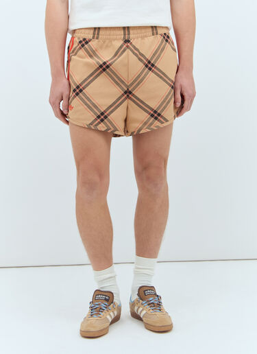 adidas by Wales Bonner 체크 조절끈이 달린 쇼츠 베이지 awb0357022