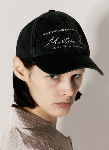 Martine Rose ロゴ刺繍ベースボールキャップ ブラック mtr0255014
