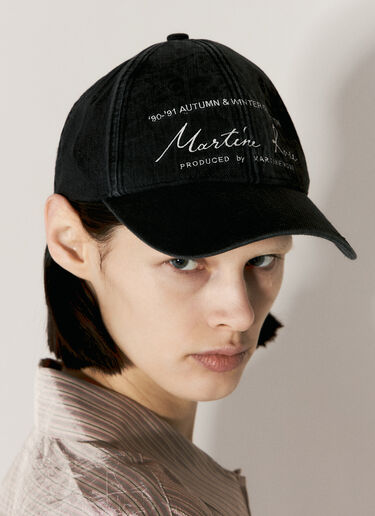 Logo Embroidery Basball Cap Martine Rose Logo Embroidery Basball Cap Black mtr0255014