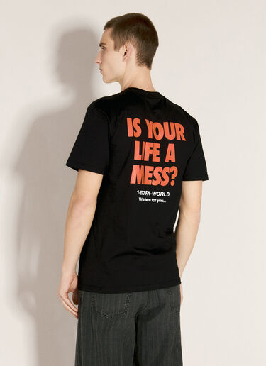 Fucking Awesome Is Your Life A Mess T-Shirt Black fua0156001