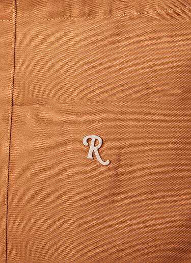 Raf Simons Logo Plaque Tote Bag Brown raf0250019