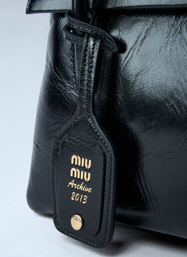Solitaire Patent Handbag Miu Miu Solitaire Patent Handbag Black miu0262019