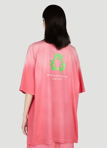 VETEMENTS 슬로건 티셔츠 핑크 vet0351001
