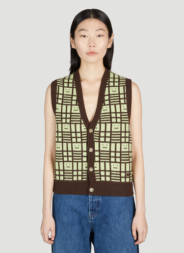 Acne Studios 方脸网格针织衫 棕色 acn0251022