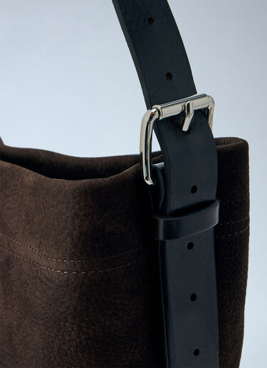 LN-CC® - Lemaire: Small Belted Tote Bag - Brown Lemaire Small Belted Tote Bag Brown lem0266027
