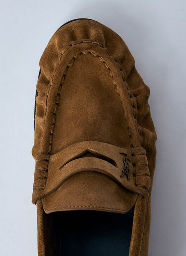 Saint Laurent Le Loafer Supple Brown sla0260030