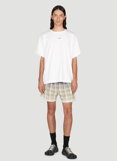Maison Margiela 渐变格纹短裤 彩色 mla0153012