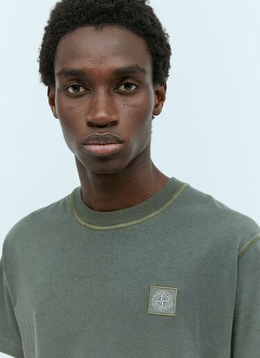 Stone Island Logo Patch T-Shirt Green sto0156102