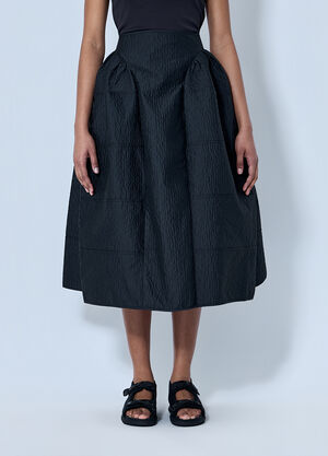 Cecilie Bahnsen CBdaphne Skirt Stria Matelasse Black cec0264005
