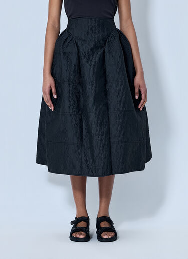 Cecilie Bahnsen CBdaphne Skirt Stria Matelasse Black cec0264005