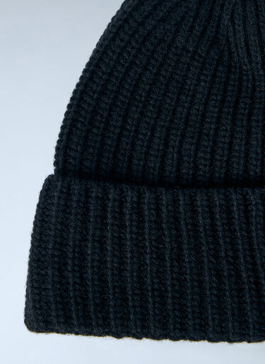 LN-CC® - Stone Island: Wool Beanie Hat - Black Stone Island Wool Beanie Hat Black sto0165033