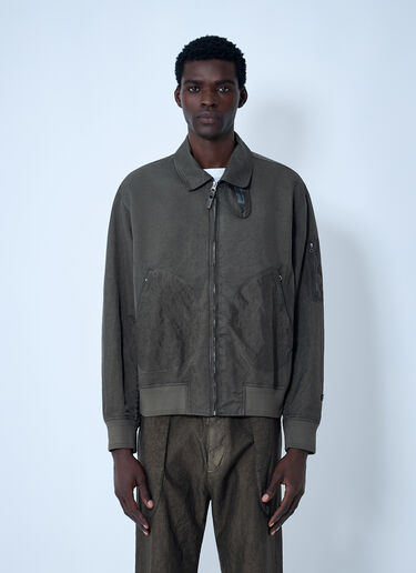 Massimo Osti Studio Garmet-Dyed Bomber Jacket Olive mso0162005