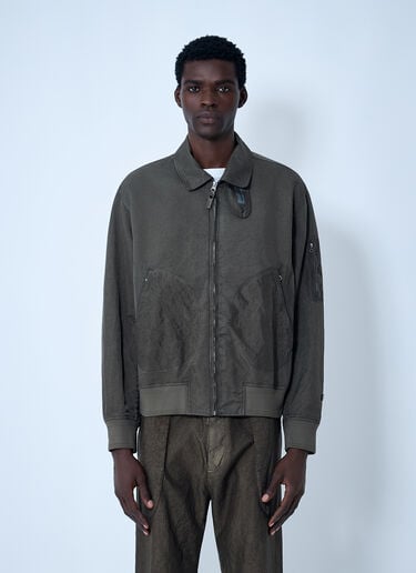 Garmet-Dyed Bomber Jacket Massimo Osti Studio Garmet-Dyed Bomber Jacket Olive mso0162005