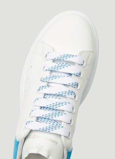 Alexander McQueen Oversized Velour Counter Sneakers Blue amq0248010