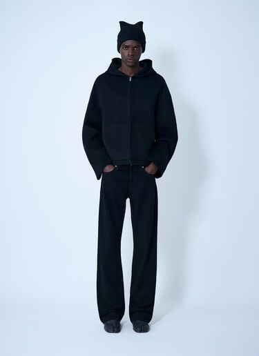 Wool-And-Cashmere-Blend Hooded Jacket Acne Studios Wool-And-Cashmere-Blend Hooded Jacket Black acn0162001