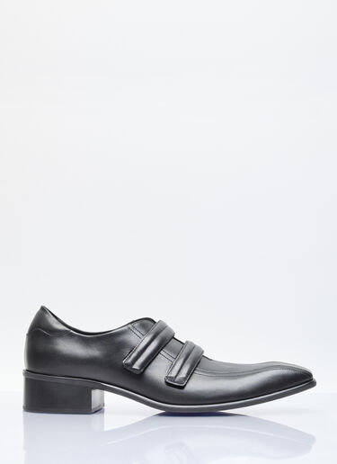 Martine Rose 과장된 토 가죽 슈즈 블랙 mtr0156018