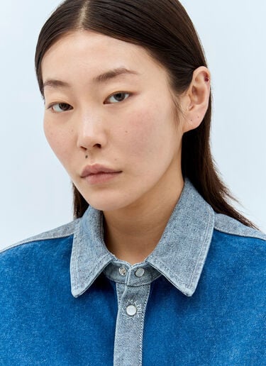 Contrast Denim Shirt Marni Contrast Denim Shirt Blue mni0257002