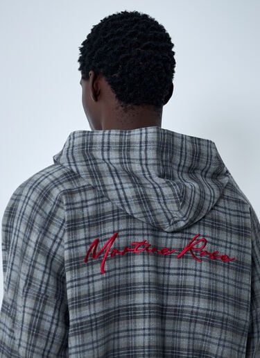 Check Hooded Sweatshirt Martine Rose Check Hooded Sweatshirt Grey mtr0162011