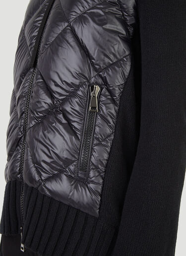 Moncler Quilted Cardigan Black mon0246044