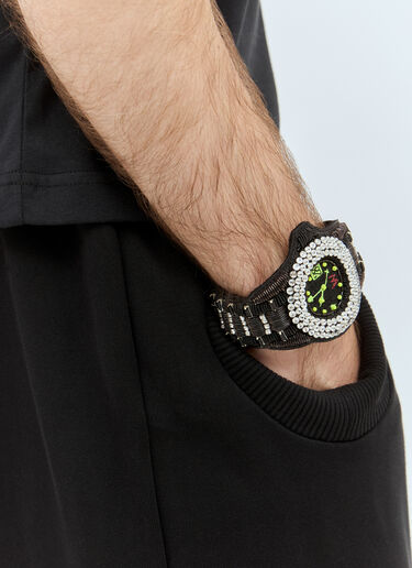 Walter Van Beirendonck Diamond Beaded Bracelet Black wlt0158024