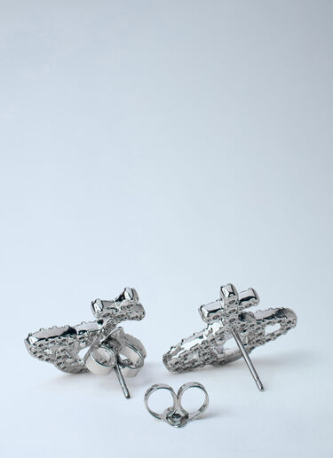 Vivienne Westwood Olympia Cubic Zirconia Stud Earrings Silver vvw0264037