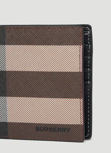 Burberry 双折格纹钱包 棕色 bur0148070